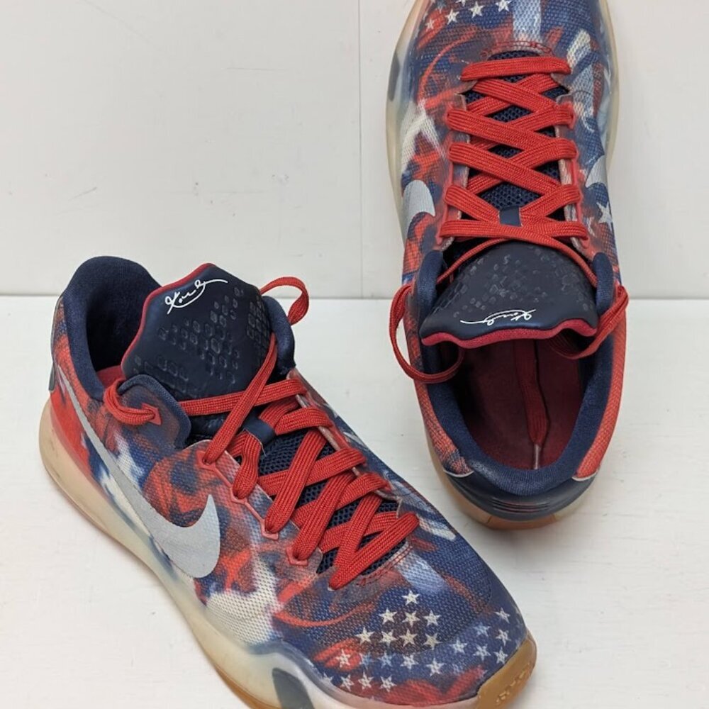 Nike Kobe 10 Mamba X 'Independence Day' Size 6.5 USA Sneakers 726067-604